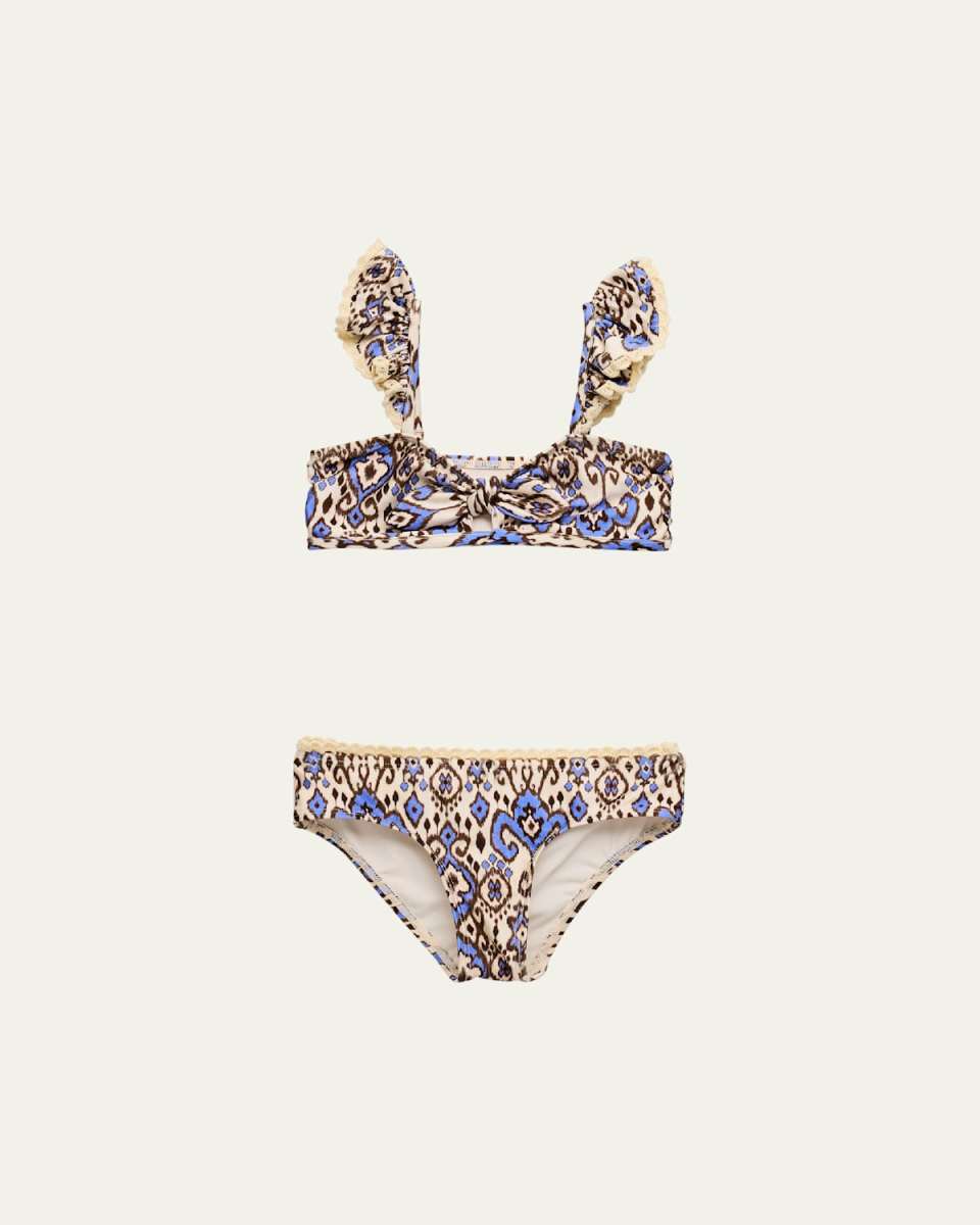 Girl's Wylie Front Tie Bikini, Size 1-1